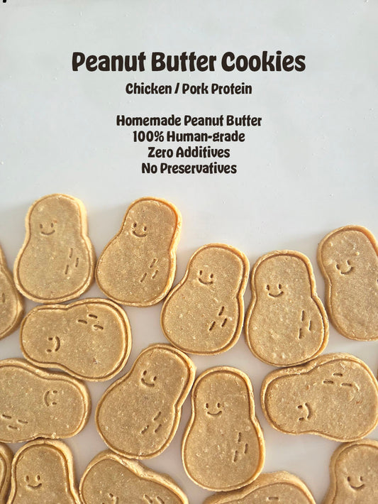 Classic Peanut Butter Cookies 6pcs (Chicken/Pork Protein)