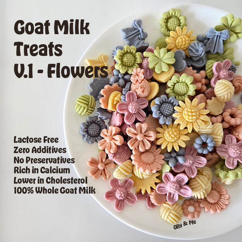 Goat Milk Treats V1 - Flowers 50g