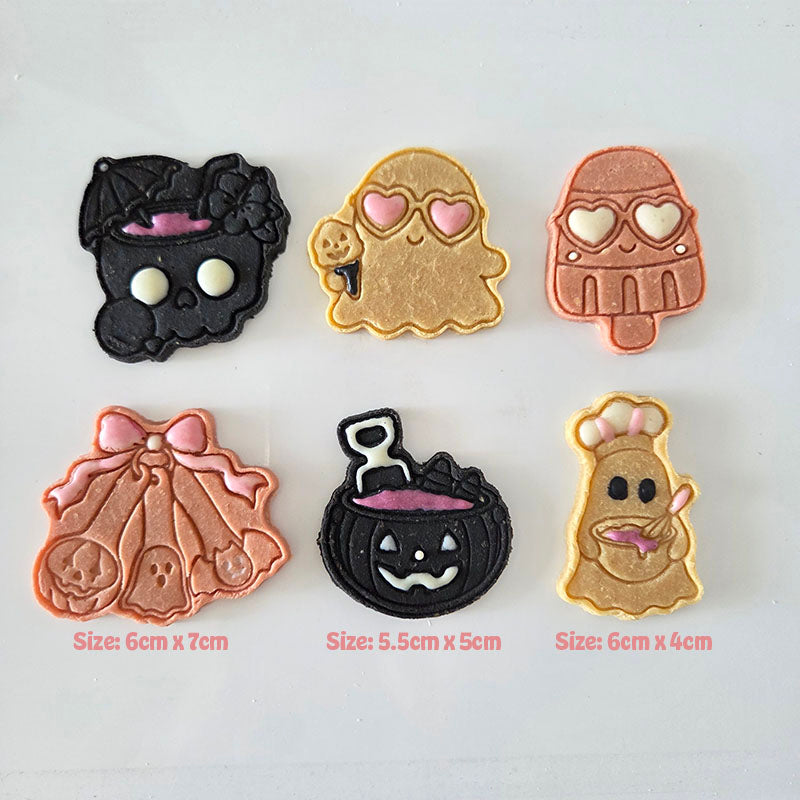Halloween Special  Cookies (Chicken or Pork Protein Base) Set of 6pcs