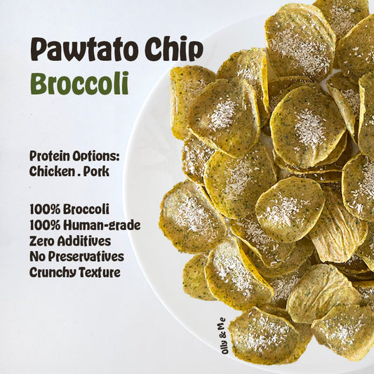 Dehydrated Broccoli Pawtato Chips