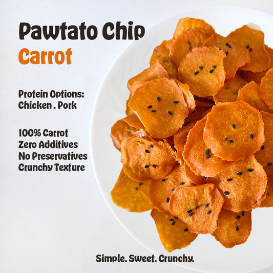 Dehydrated Carrot Pawtato Chips