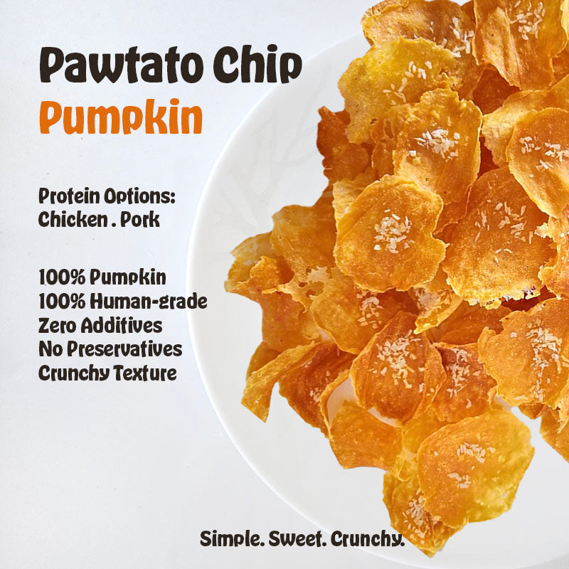 Dehydrated Pumpkin Pawtato Chips