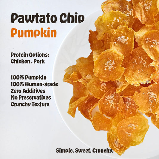 Dehydrated Pumpkin Pawtato Chips
