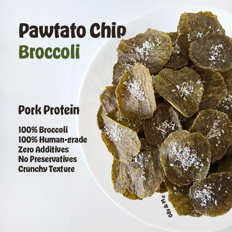 Dehydrated Broccoli Pawtato Chips