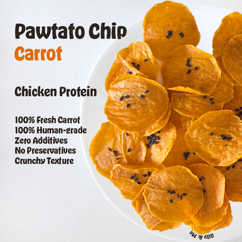 Dehydrated Carrot Pawtato Chips