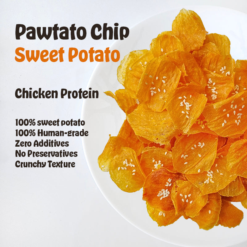 Dehydrated Sweet Potato Pawtato Chips